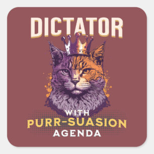 Sticker Carré Programme de la persuasion Conception amusante de