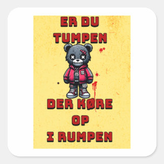 Sticker Carré projet de loi advarsel