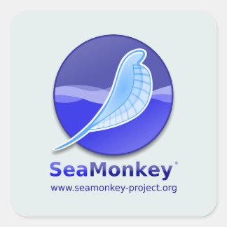 Sticker Carré Projet SeaMonkey - Logo vertical