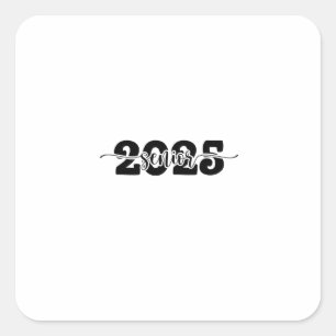 Sticker Carré Promotion de finissants 2025 de 2025 École