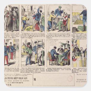 Sticker Carré propagande républicaine