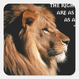 Sticker Carré Proverbes 28:1