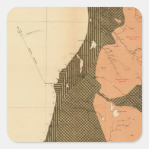 Sticker Carré Province d'île de la Nouvelle-Écosse du Breton 1