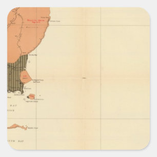 Sticker Carré Province d'île de la Nouvelle-Écosse du Breton 4