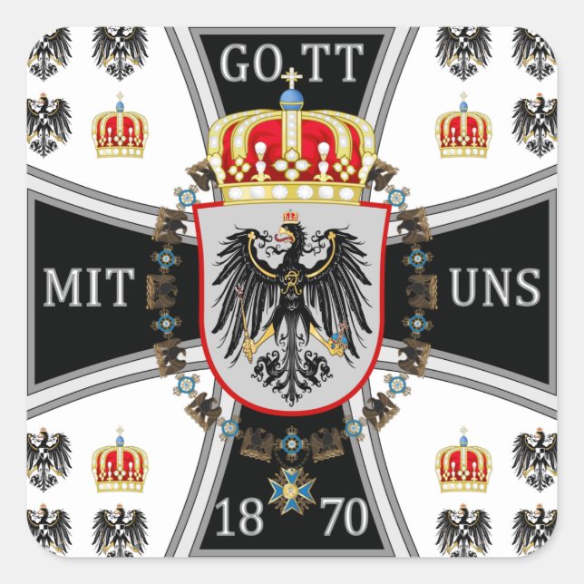 Sticker Carré Prusse (Devant)