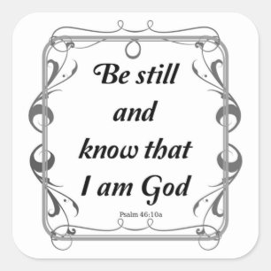 STICKER CARRÉ PSALM 46-10