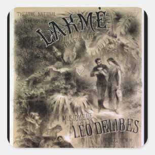 Sticker Carré Publicité par affichage 'Lakme