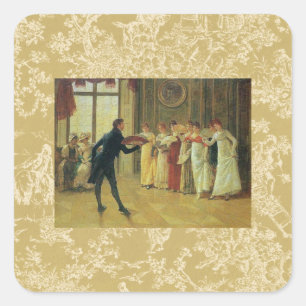 Sticker Carré Puis-Je Avoir Cette Danse ?