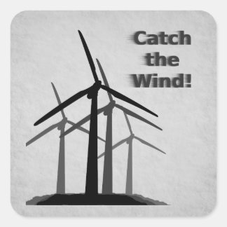 Sticker Carré Puissance éolienne