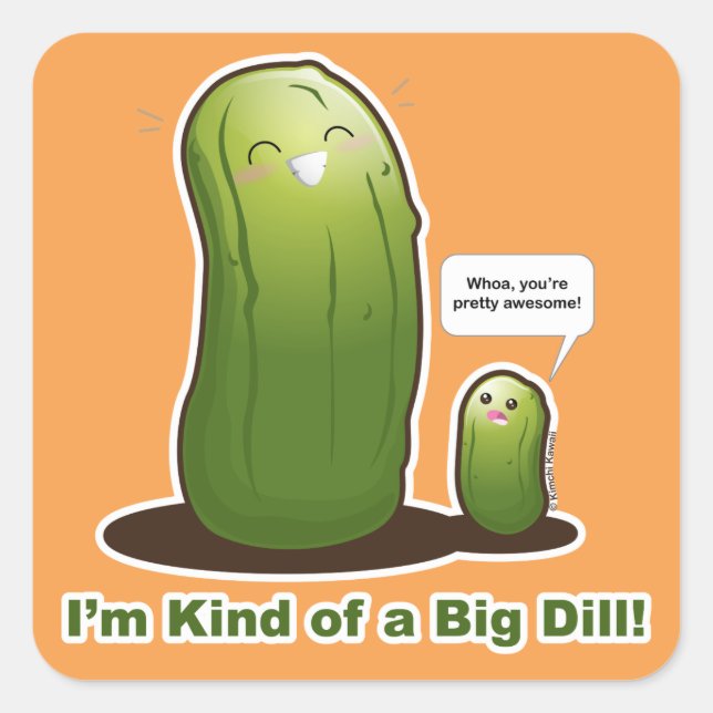 Sticker Carré Punny Big Pickle (Devant)
