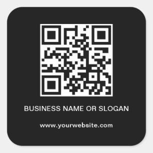 Sticker Carré QR Code Entreprise Entreprise Entreprise Professio