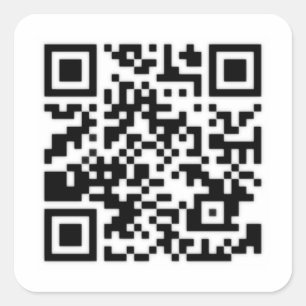 Sticker Carré Qr Code RickRoll Gif