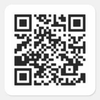 Sticker Carré Qr Code RickRoll Gif