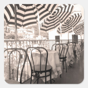 Sticker Carré Quaint restaurant balcony