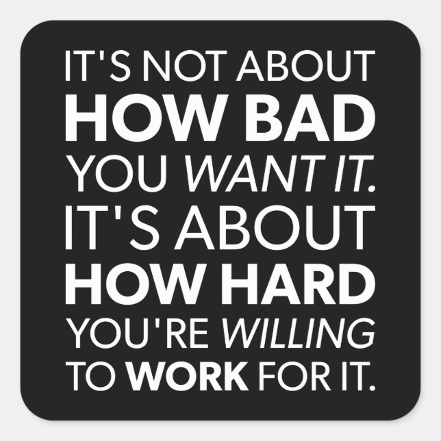 Sticker Carré Quel est le niveau de difficulté que vous voulez p (Devant)