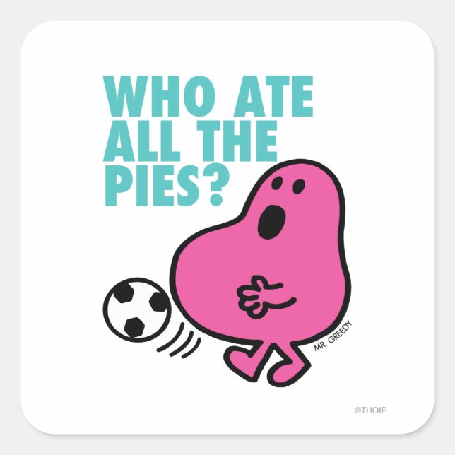 Sticker Carré Qui A Mangé Toutes Les Pies ? (Devant)