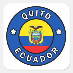Sticker Carré Quito Équateur