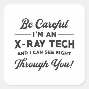 Sticker Carré Radiologie Technologue Radiologiste Je suis un rad