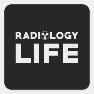 Sticker Carré Radiologie Vie Tech Rad Technologue Xray Tech