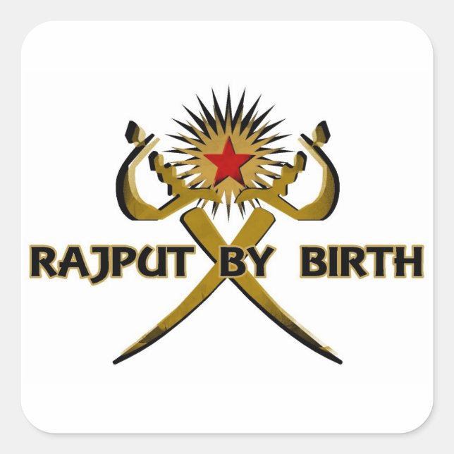 Sticker Carré Rajput By Birth Sun Star (Devant)