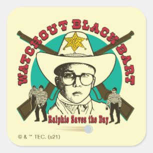 Sticker Carré Ralphie Saves the Day
