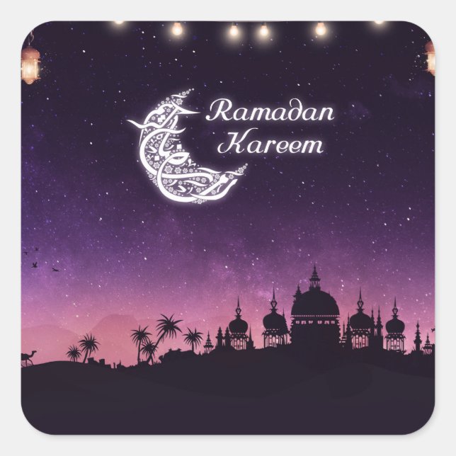 Sticker Carré Ramadan Kareem (Devant)