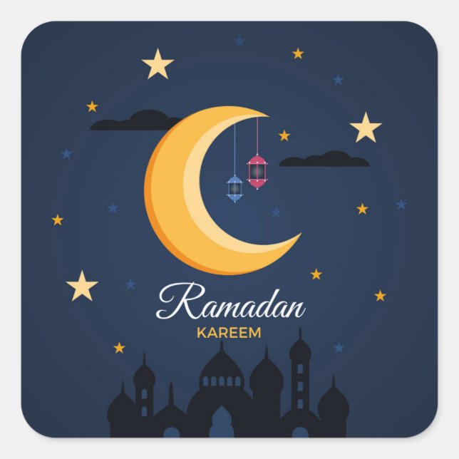 Sticker Carré Ramadan Kareem (Devant)