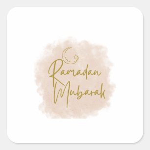 Sticker Carré  ramadan mubarak