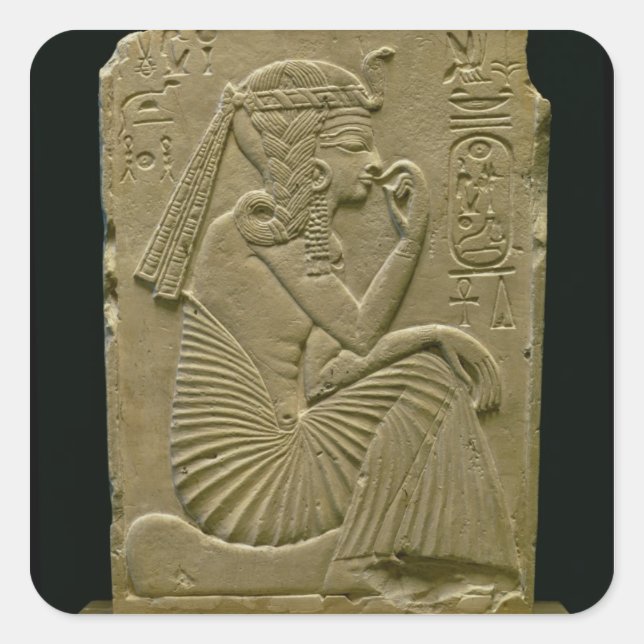 Sticker Carré Ramesses II (1279-1213 avant JC) enfant, Nouveau R (Devant)