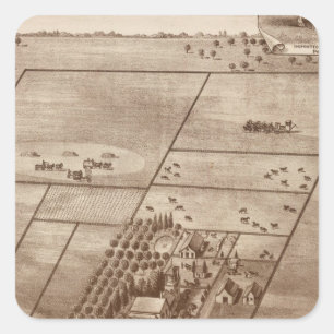 Sticker Carré ranch Bertch