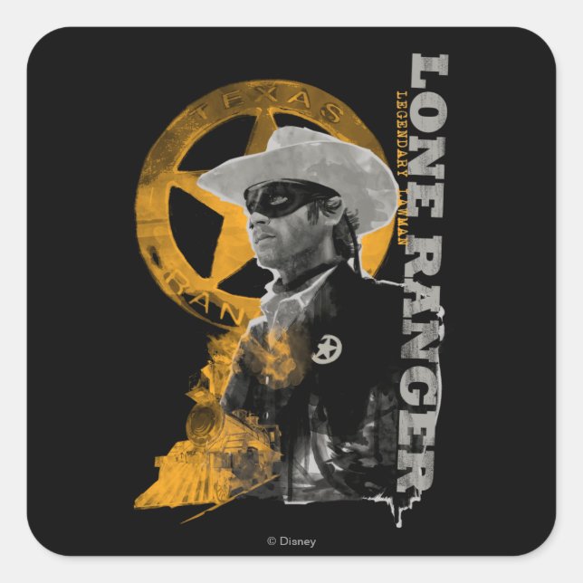 Sticker Carré Ranger solitaire 4 (Devant)