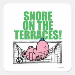 Sticker Carré Rangez Sur Les Terrasses !