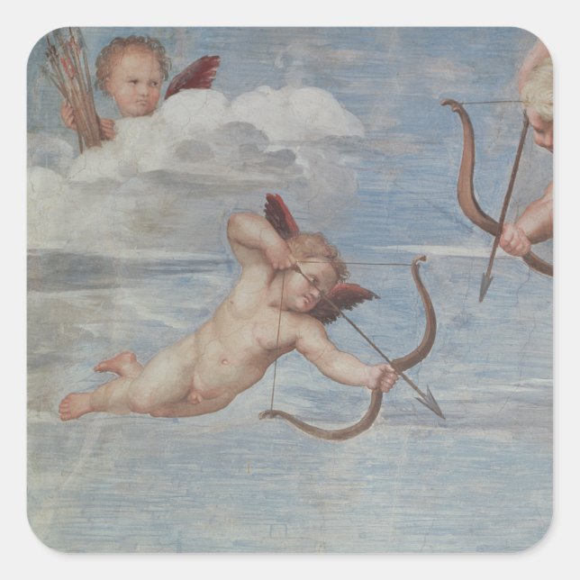 Sticker Carré Raphael | Le triomphe de Galatea (Devant)