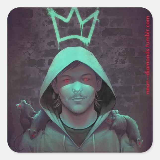 Sticker Carré Rat King (Devant)