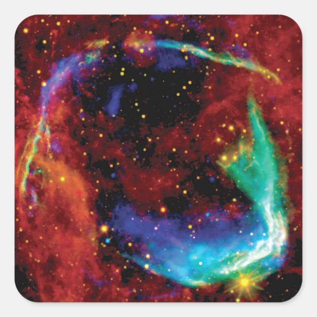 Sticker Carré RCW 86 Remnant Supernova - NASA Hubble Space Photo (Devant)