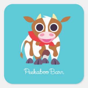 Sticker Carré Reba la vache