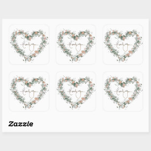 Sticker Carré Réception de mariage répétition Élégant Postage