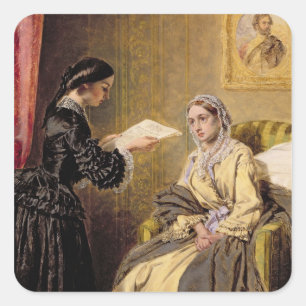 Sticker Carré Recherche dans la London Gazette