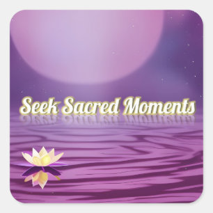 Sticker Carré Rechercher des moments sacrés