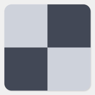 Sticker Carré Rectangles marine et gris
