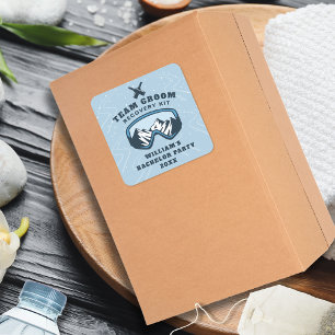 Sticker Carré Récupération de week-end de ski pour enterrement d