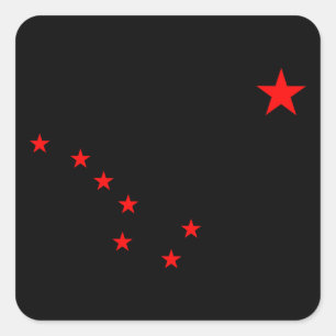 Sticker Carré Red Big Dipper