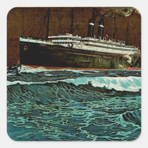 Sticker Carré Red Star Line ~ Antwerpen-New York