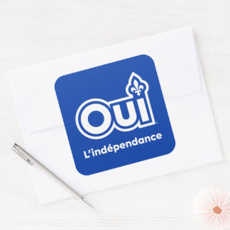 Sticker Carré Référendum OUI-Québec