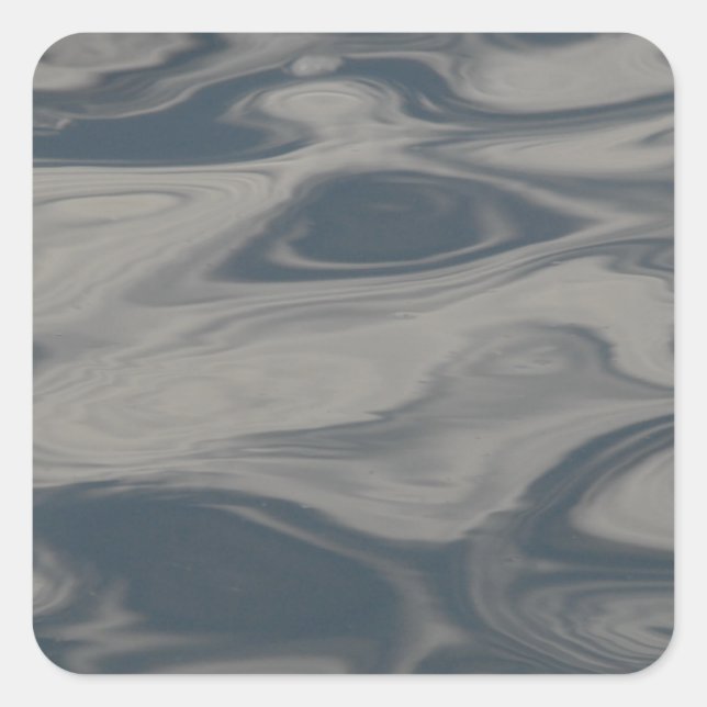 Sticker Carré Réflexions sur l'eau (Devant)