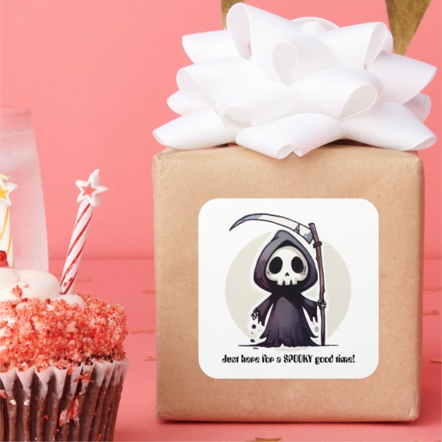 Sticker Carré Refroidissement de Grim - Personnalisé (Fête)