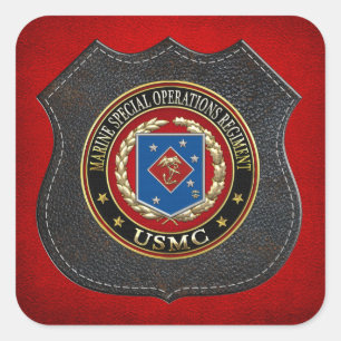 Sticker Carré Régiment d'opérations spéciales marines (MSOR) [3D