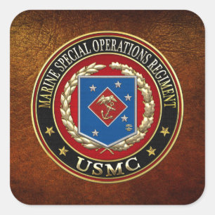 Sticker Carré Régiment d'opérations spéciales marines (MSOR) [3D