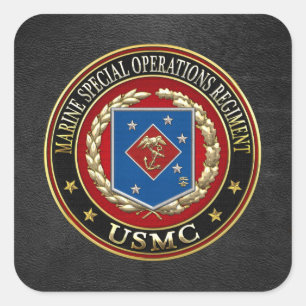 Sticker Carré Régiment d'opérations spéciales marines (MSOR) [3D