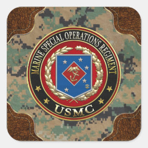 Sticker Carré Régiment d'opérations spéciales marines (MSOR) [3D